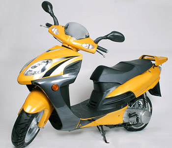 HiSUN-Scooter 4-Takter 125ccm gelb *NEU* m.Alarmanlage