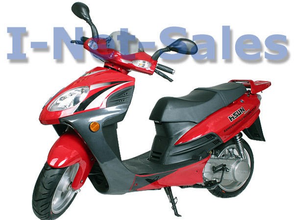 HiSUN-Scooter 4-Takter 125ccm rot *NEU* m. Alarmanlage