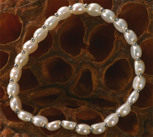Süßwasser Zucht-Perlenarmband