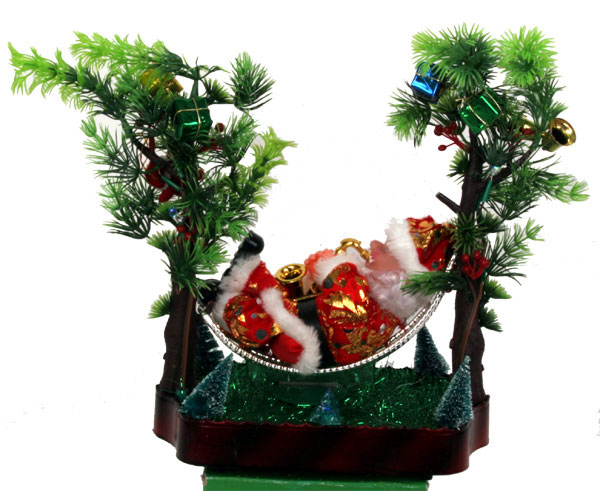 Weihnachtsmann auf Schaukel NEU